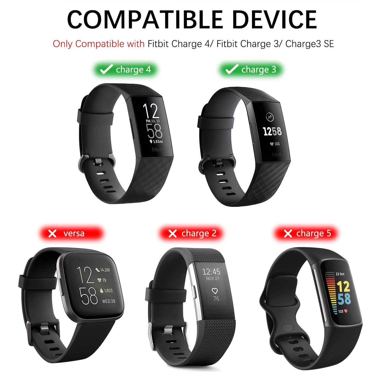 Bands Compatible For Fitbit Charge 4 Fitbit Charge 3 Temu