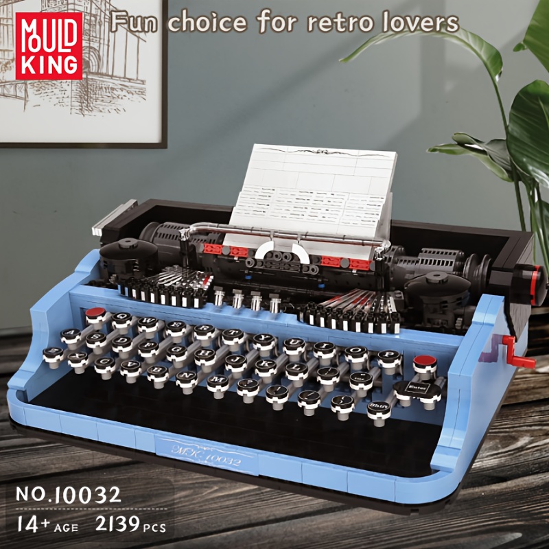 Retro Typewriter Building Set For Adults Classic Retro - Temu