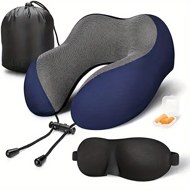 1 Almohada Cuello En Forma U Almohada Viaje Portátil Suave - Temu