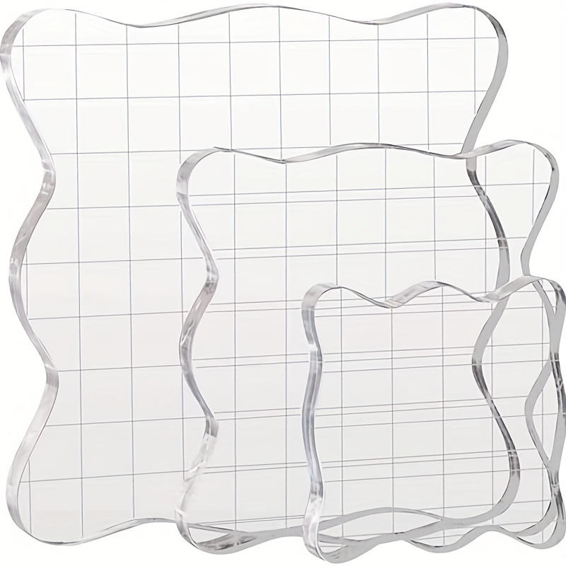 Thick Clear Acrylic Stamp Block - Perfect For Diy Scrapbooking