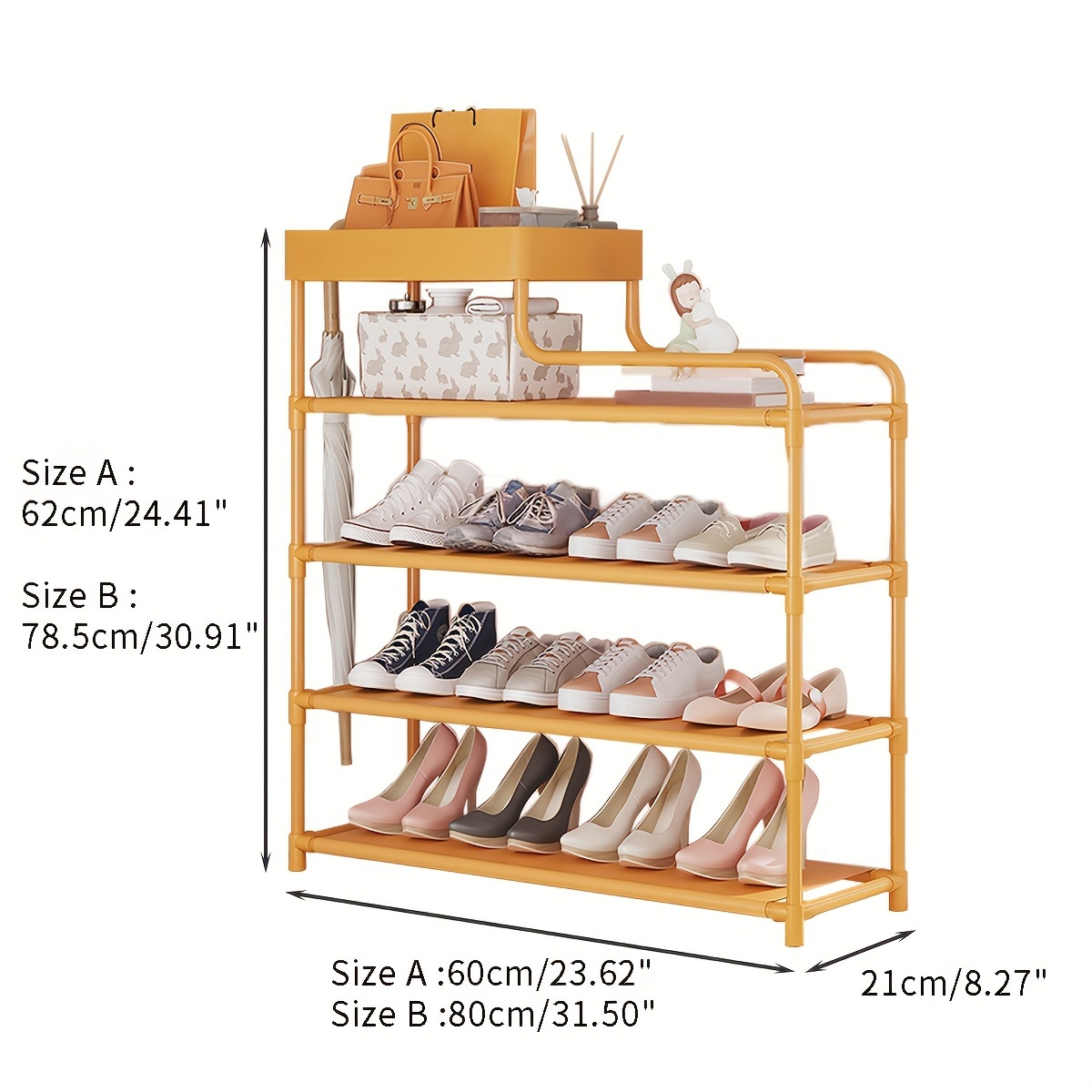 Simple Shoe Storage Rack, Household Multi-layer Shoe Rack, Bedroom Floor  Standing Storage Rack, Indoor Shoe Storage Supplies, Apartment Large  Capacity And Space Saving Shoe Storage Organizer - Temu