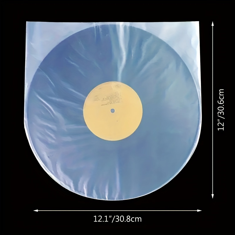 100 fundas de disco para discos de vinilo, protector de fundas de disco de  vinilo transparente de premuim, fundas de disco de 12.75 x 12.75 pulgadas