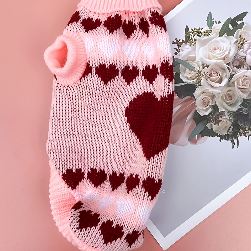1pc pet sweater   dog clothes knitted sweater pet vest Product details 7