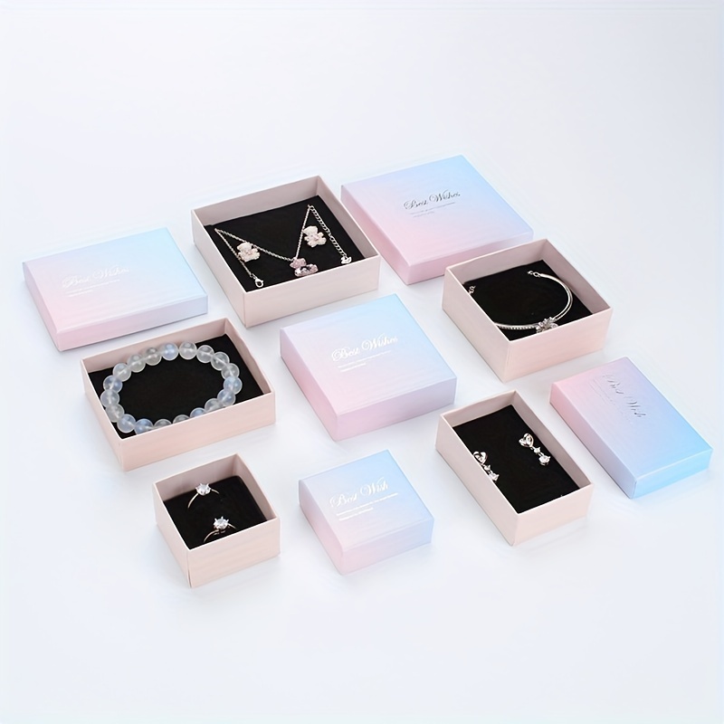 Ring Stud Earrings Necklace Pendant Jewelry Packaging Box - Temu