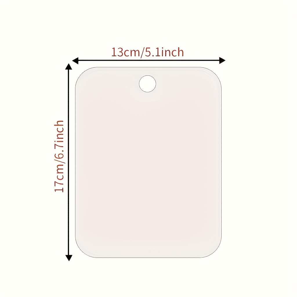 Acrylic Shower Mirror Men's Shaving Mirror Frameless Skincare Mirror