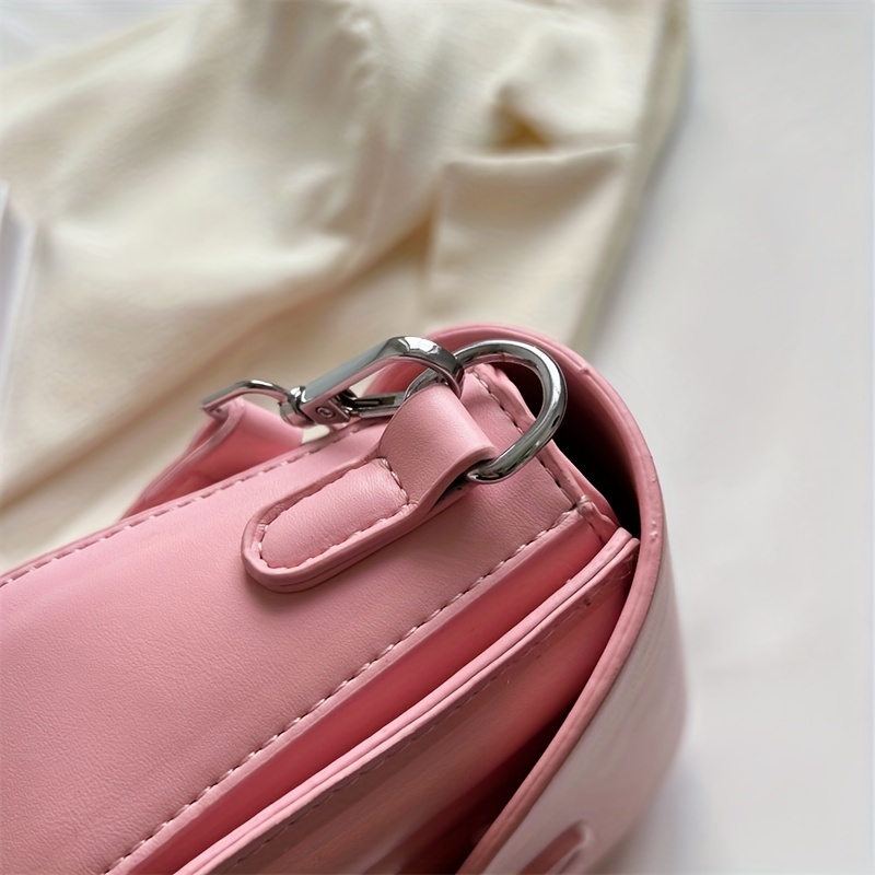 STRUCTURED CROSSBODY BAG - Pink