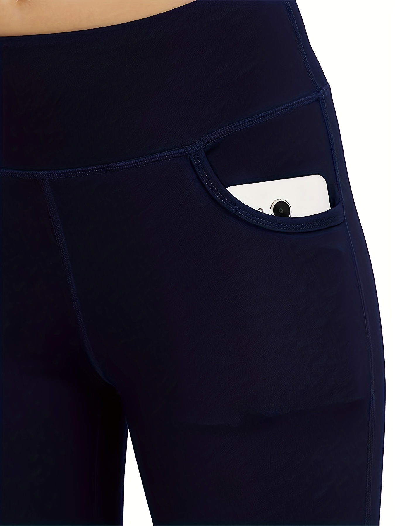 Women's Bootcut Yoga Pants Pocket Stretch Tummy Control - Temu