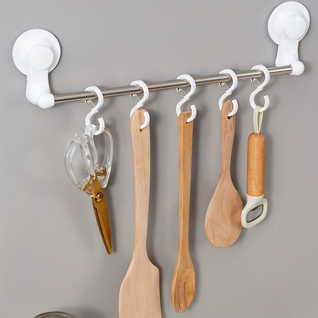 3pcs S Hook Lock Buckle Hanging Clothes Hook