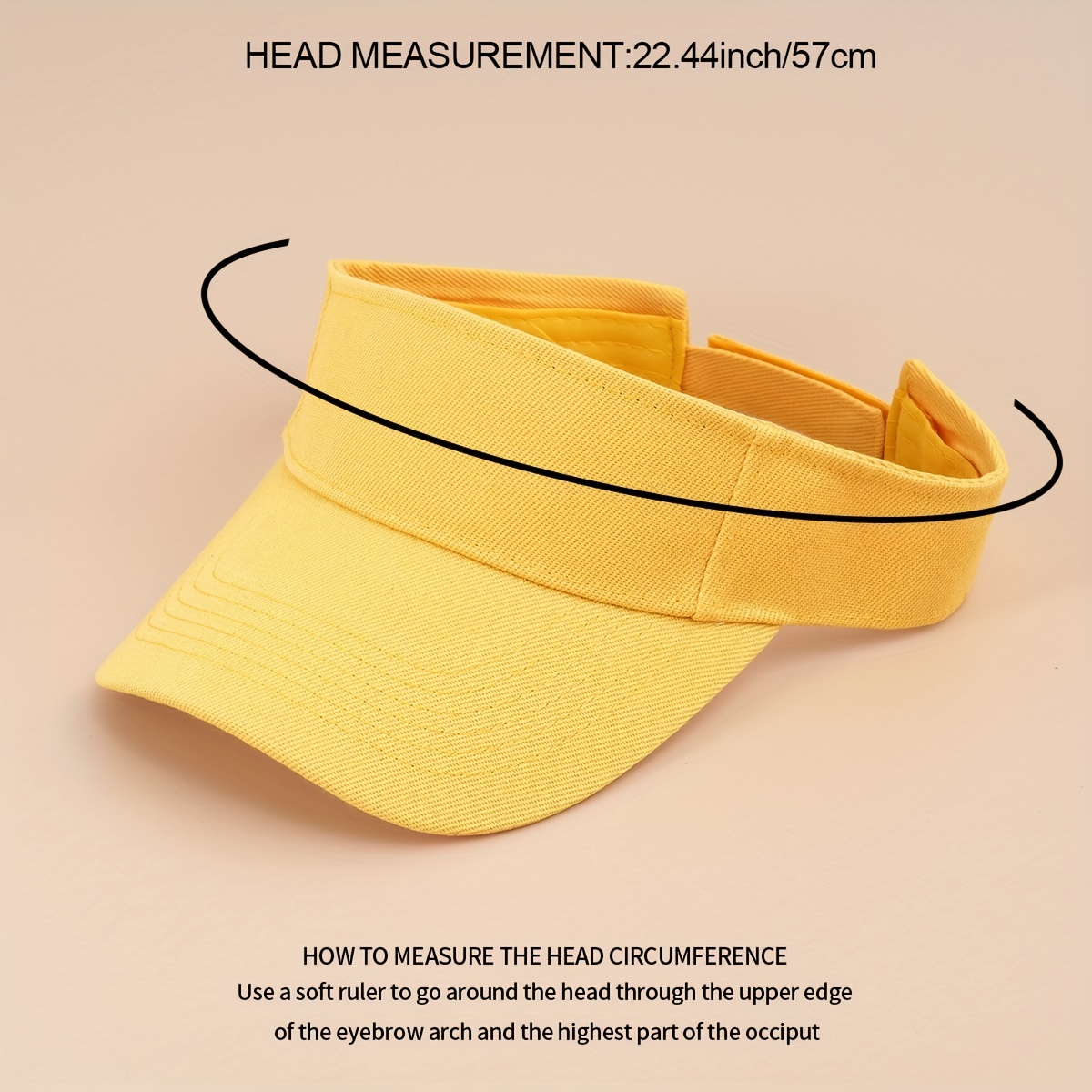 Le nouveau chapeau de soleil casquette de baseball, à la mode et polyvalent  pour réduire l'âge, montre un petit visage, jaune