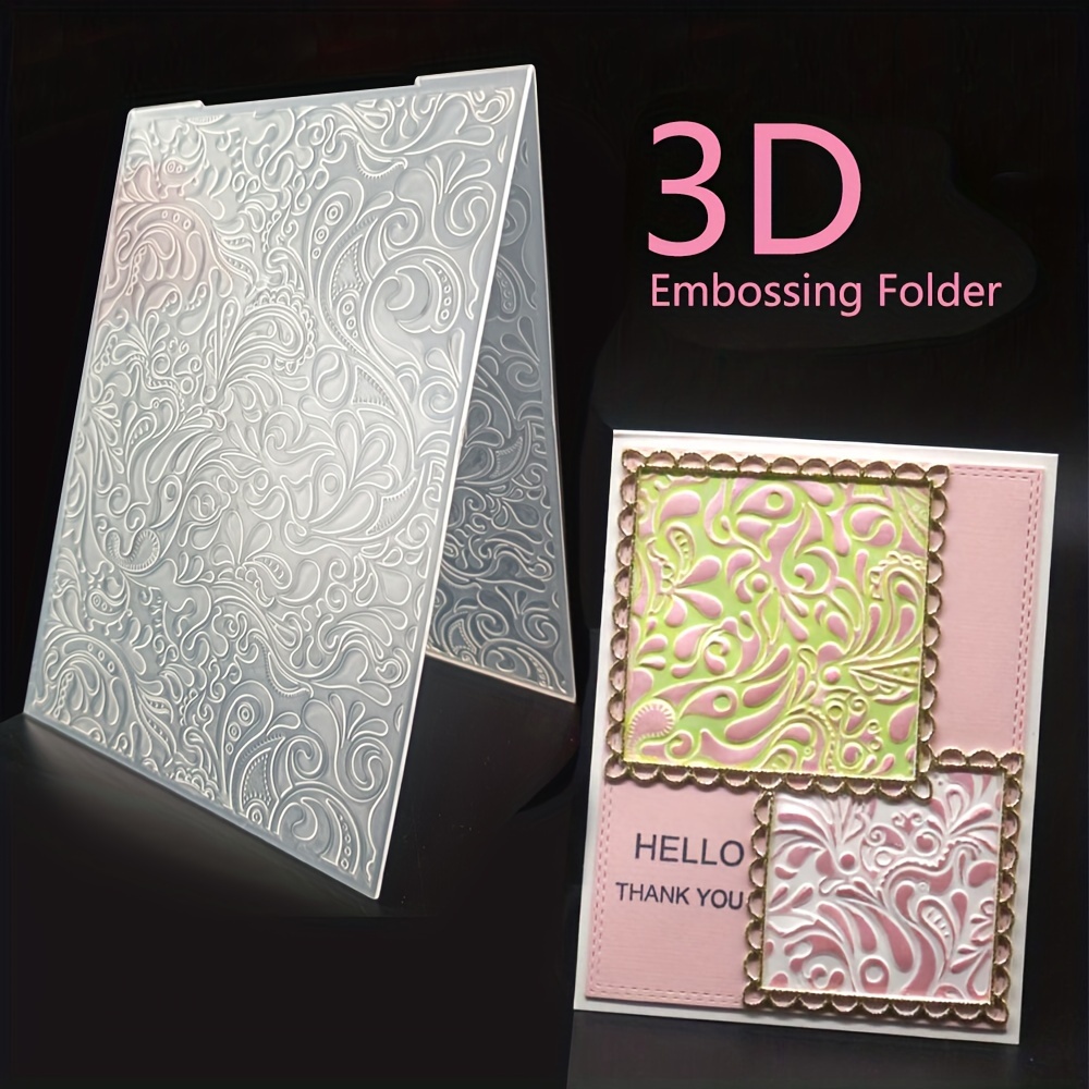 Create Unique 3d Designs With Plastic Embossing Folders For - Temu