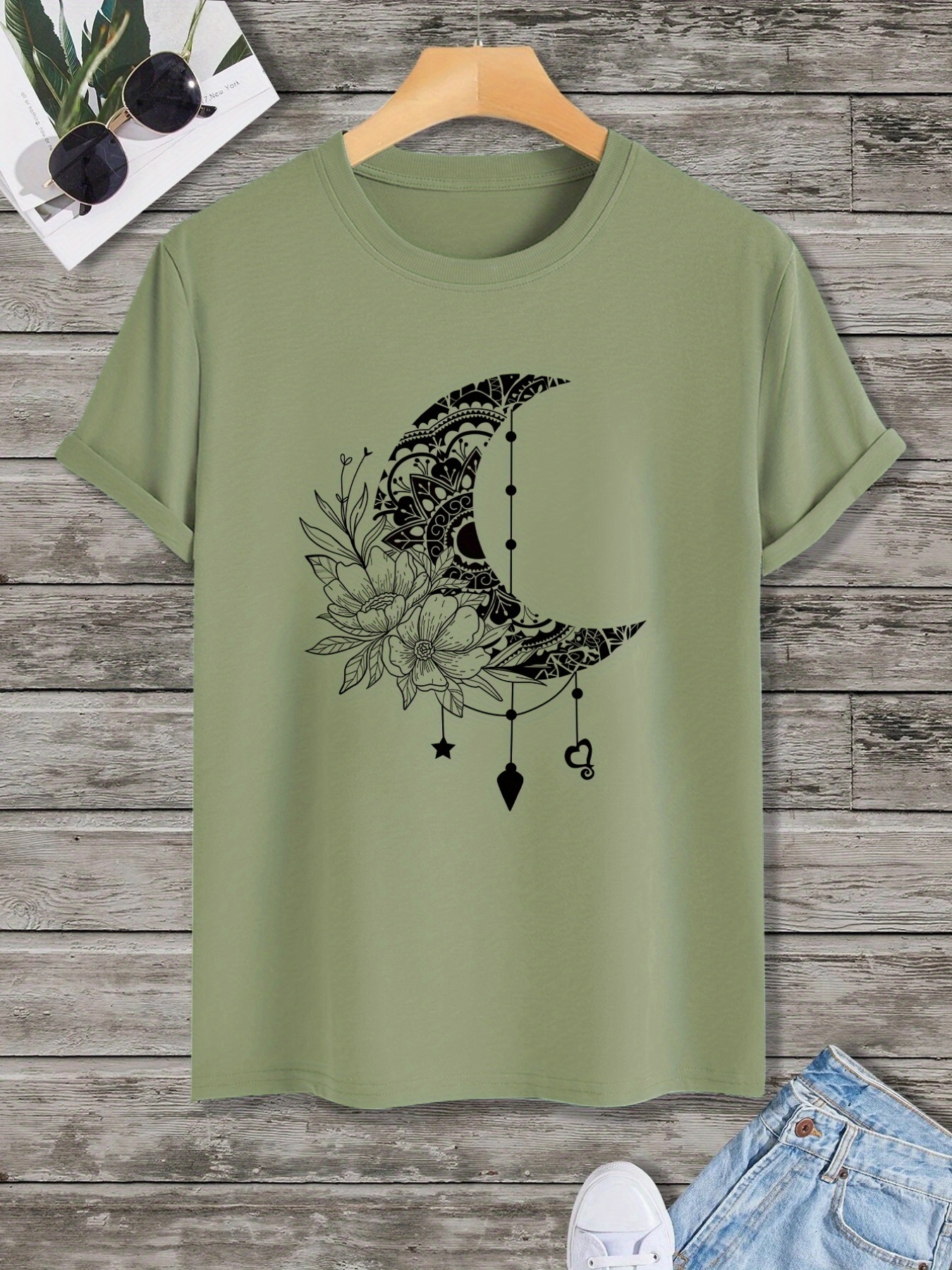 Men's Moon flower T-shirt I