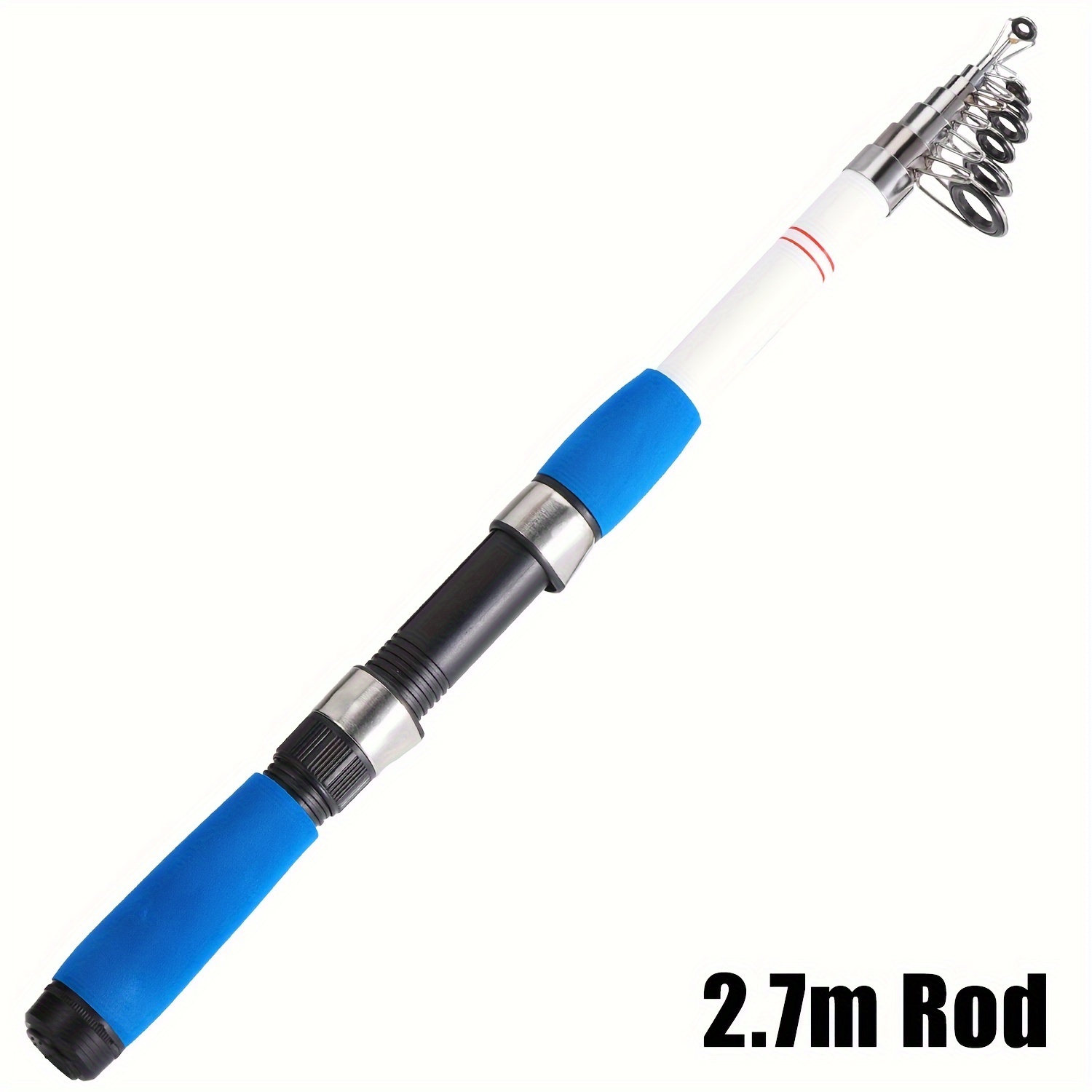 Telescopic Fishing Rod Fiberglass Material Stainless Steel - Temu