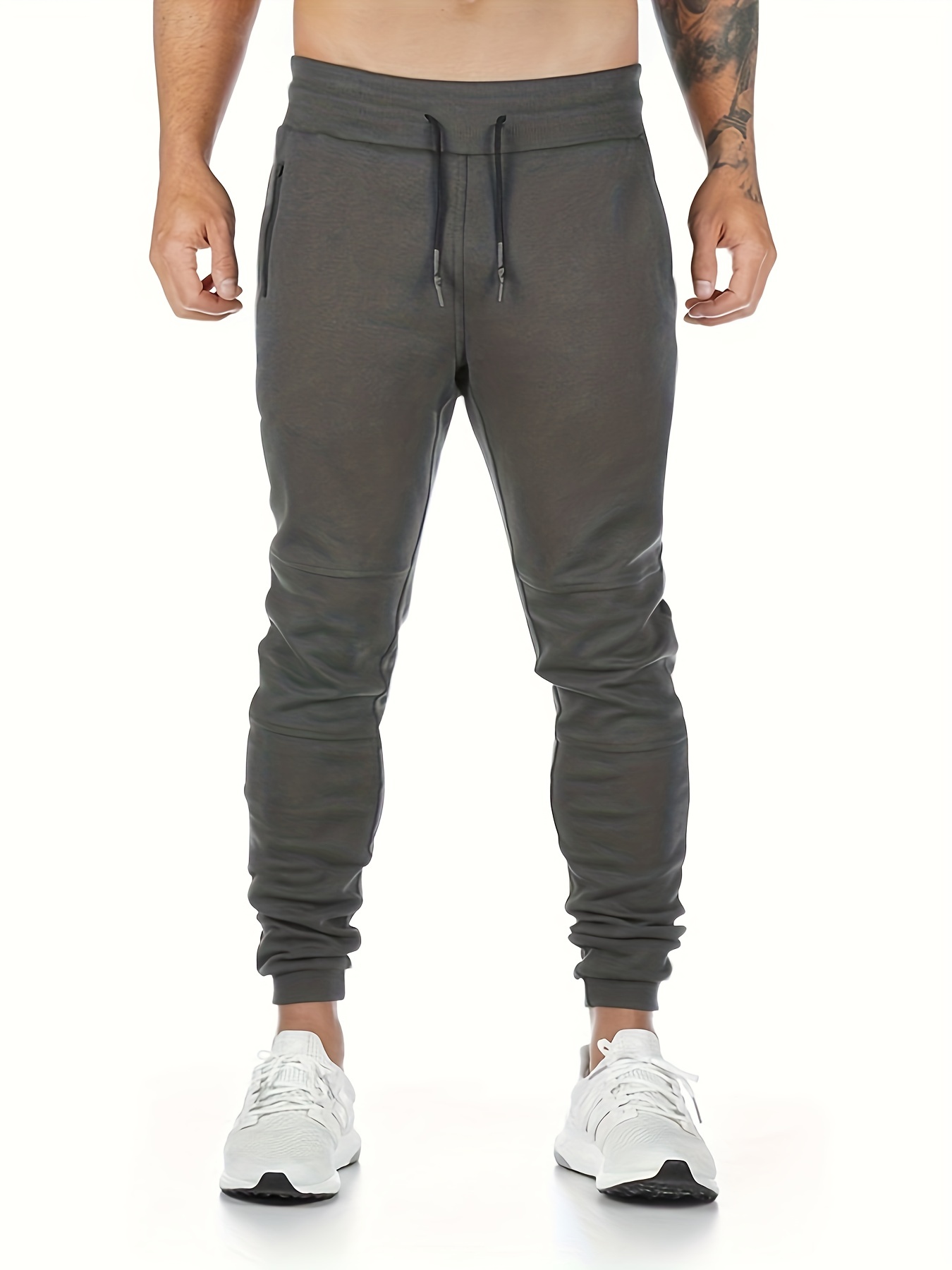 Men Slim Fit Joggers Cotton Pants Casual Workout Pants Comfortable Active  Sports Sweatpants with Pockets for Gym Training