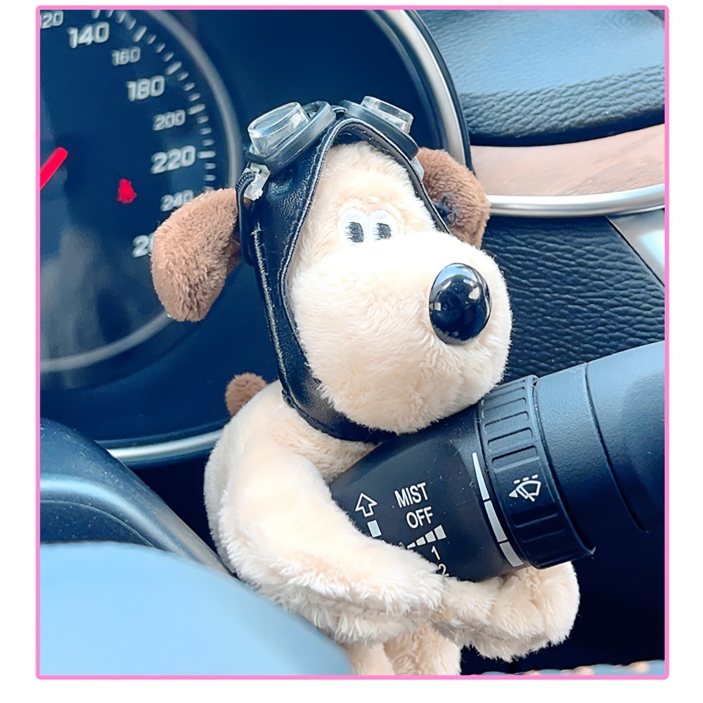 Car Decoration Dog, Cute Car Plush Doll Decorations For Wiper Shift