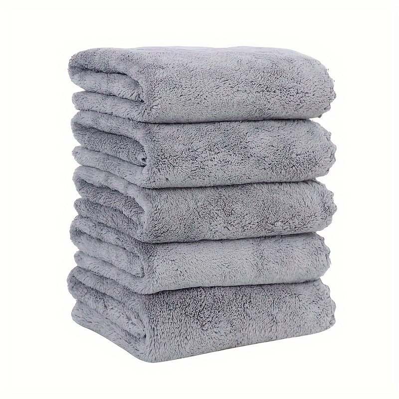 Solid Color Towel Set Super Absorbent Bath Towels Ultra Soft - Temu