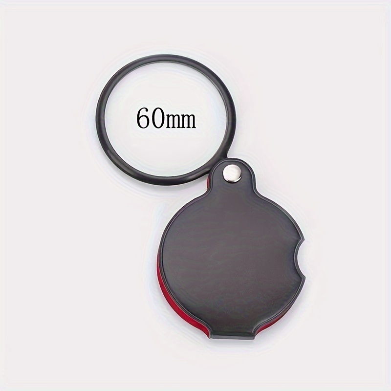 Mini Magnifying Glass 6/8x Folded Leather Case Portable - Temu