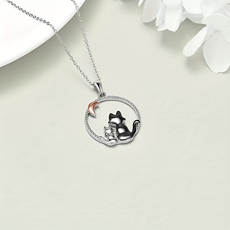 Simple Cute Cat Shape Pendant Necklace For Women Daily Casual Party Jewelry  Lover Birthday Gift - Temu Netherlands