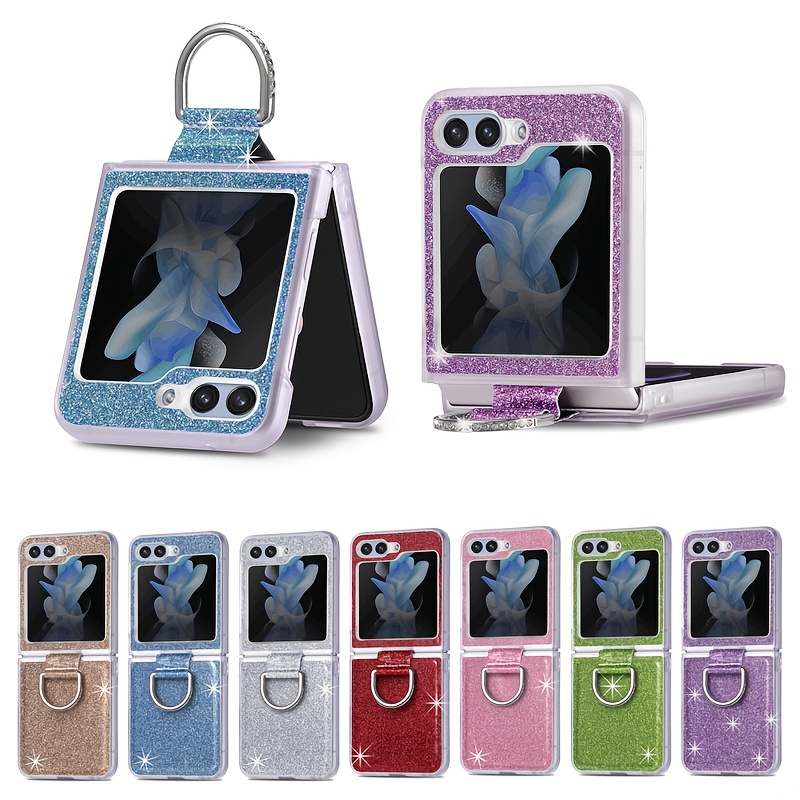 For Samsung Galaxy Z Flip 5 5G Clear Case with Ring Shockproof Transparent  Cover