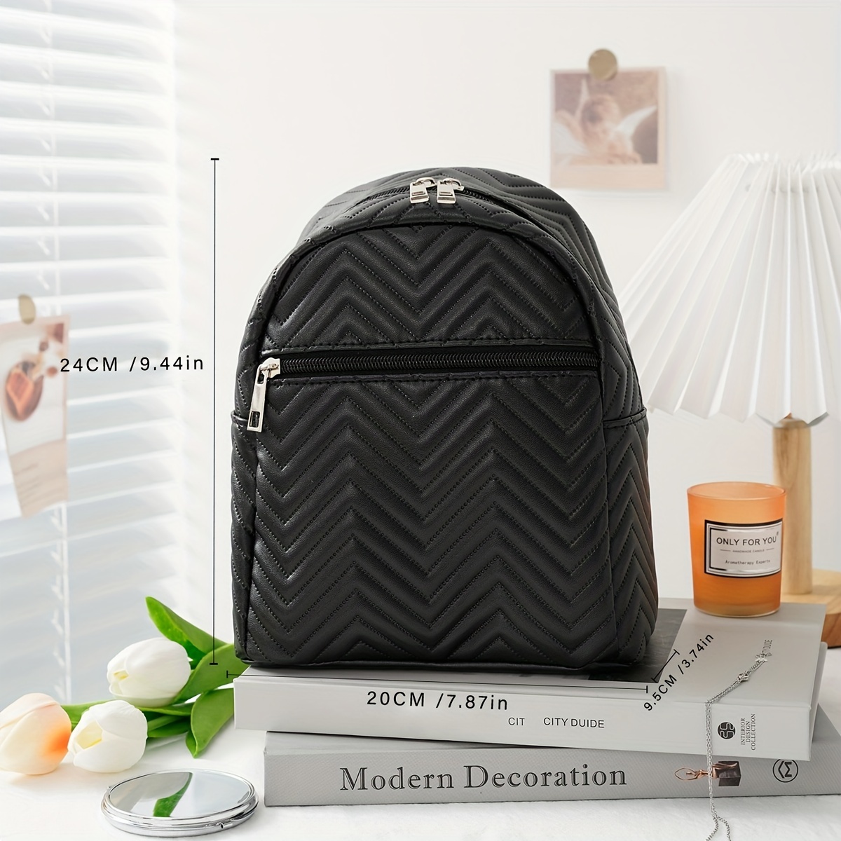 Quilted Backpack for Kids with Large Capacity & Waterproof Design