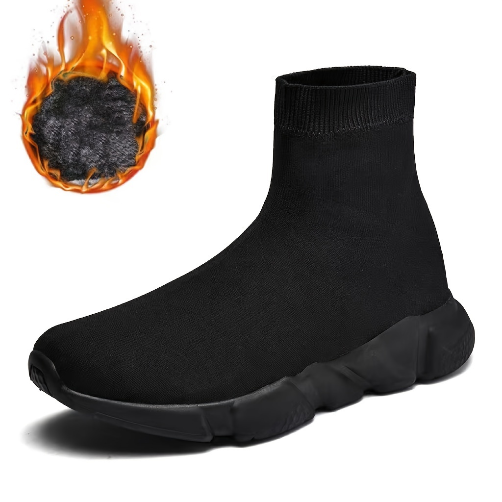 Mens Slip On Sock Sneakers High Top Athletic Shoes Lightweight And