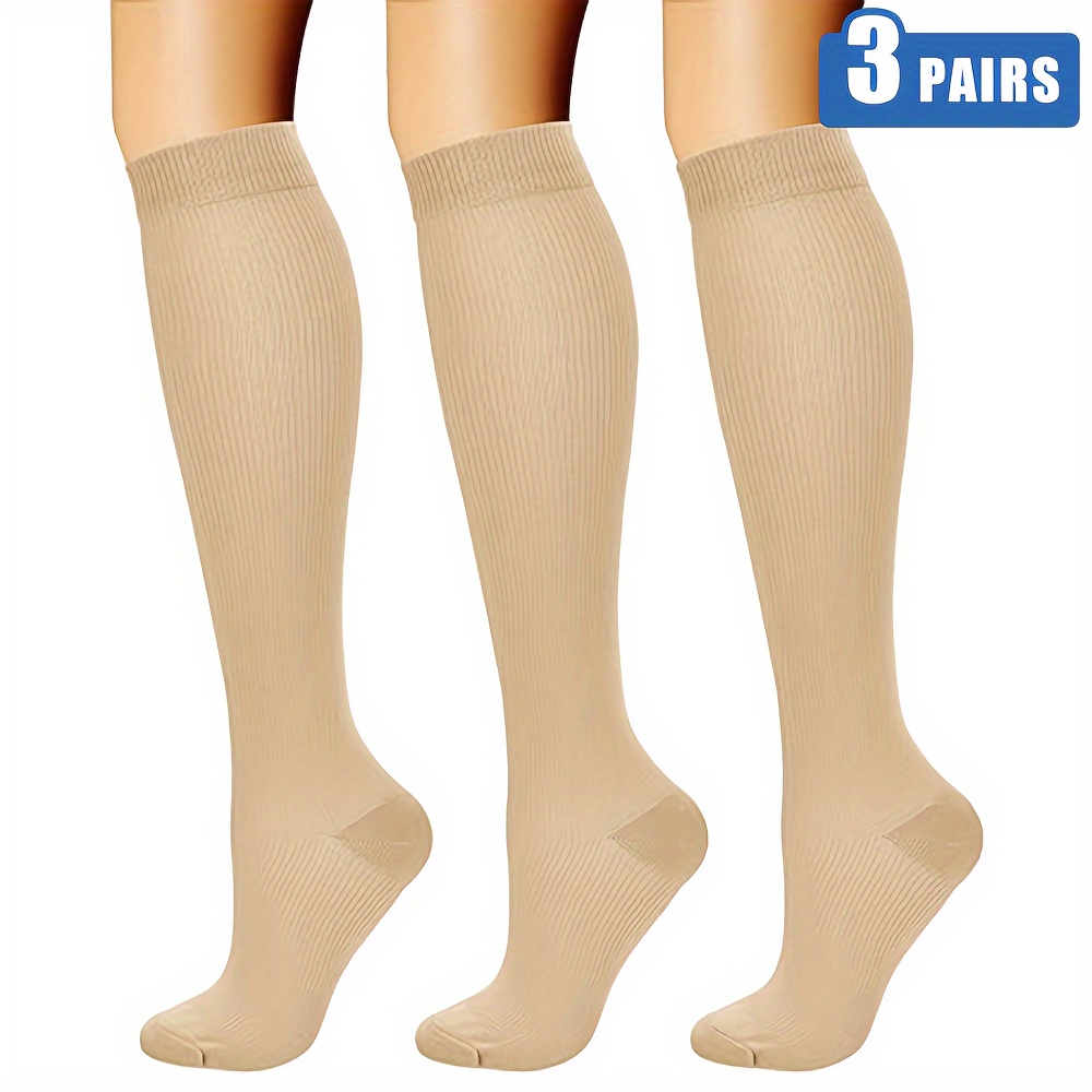 Knee High Compression Socks Women Men 15 20 Mmhg Graduated Temu Australia