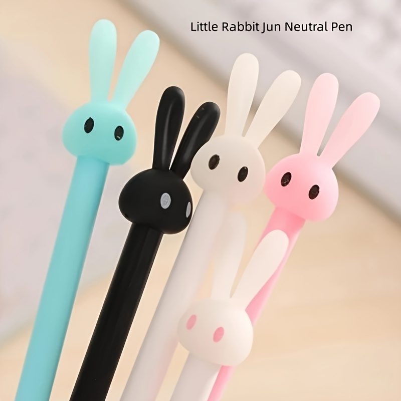 Cute Gel Pen: Creative Bunny Girls Bowknot Press Office Gift - Temu