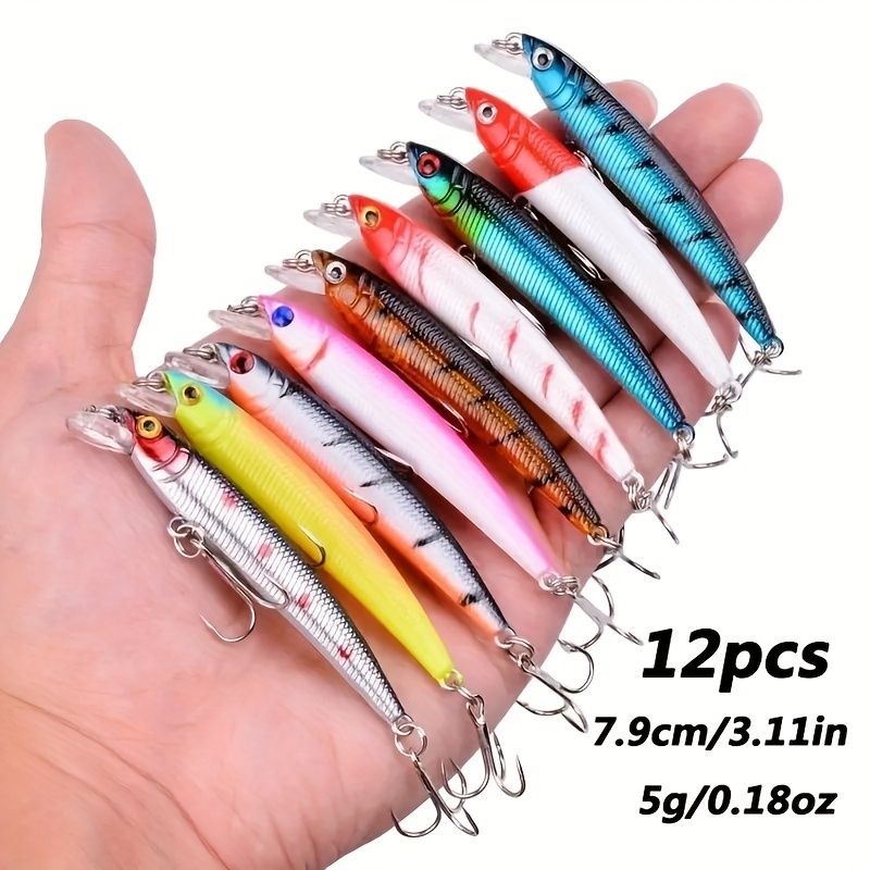 Buy Annymall 10 Pack Deep Saltwater Fishing Lures, Squid Laser Salwater 3D  Minnow Fishing Baits Tackle Crankbaits Salt Swimbait Online at  desertcartBarbados