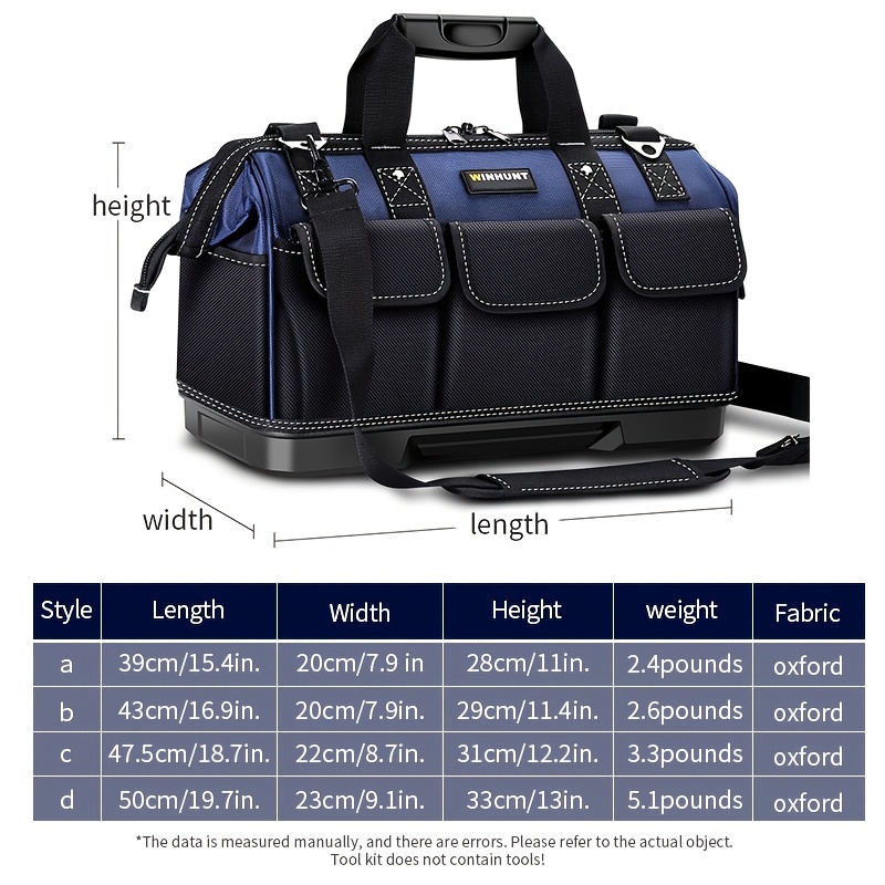 Winhunt Bolsa Herramientas Electricista Lona Resistente - Temu