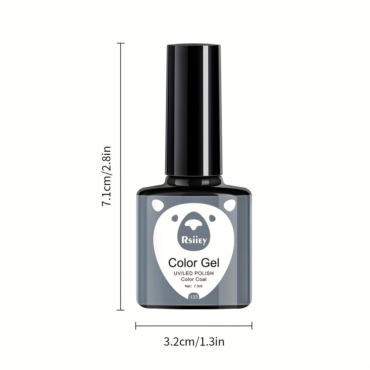 Cyan Silvery Glitter Gel Varnish 6 Colors Kit