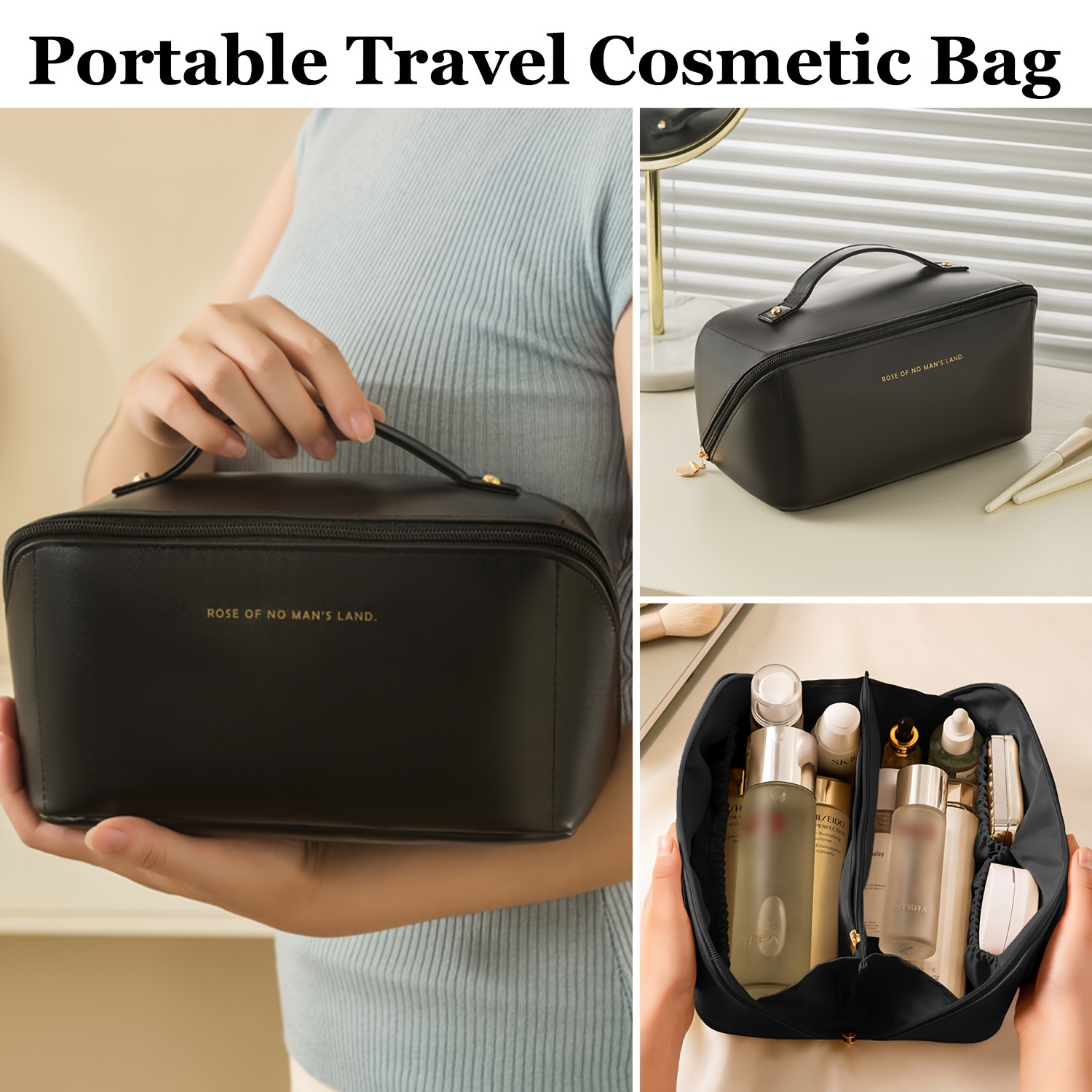 Minimalist Makeup Zipper Pouch Lightweight Storage Bag - Temu