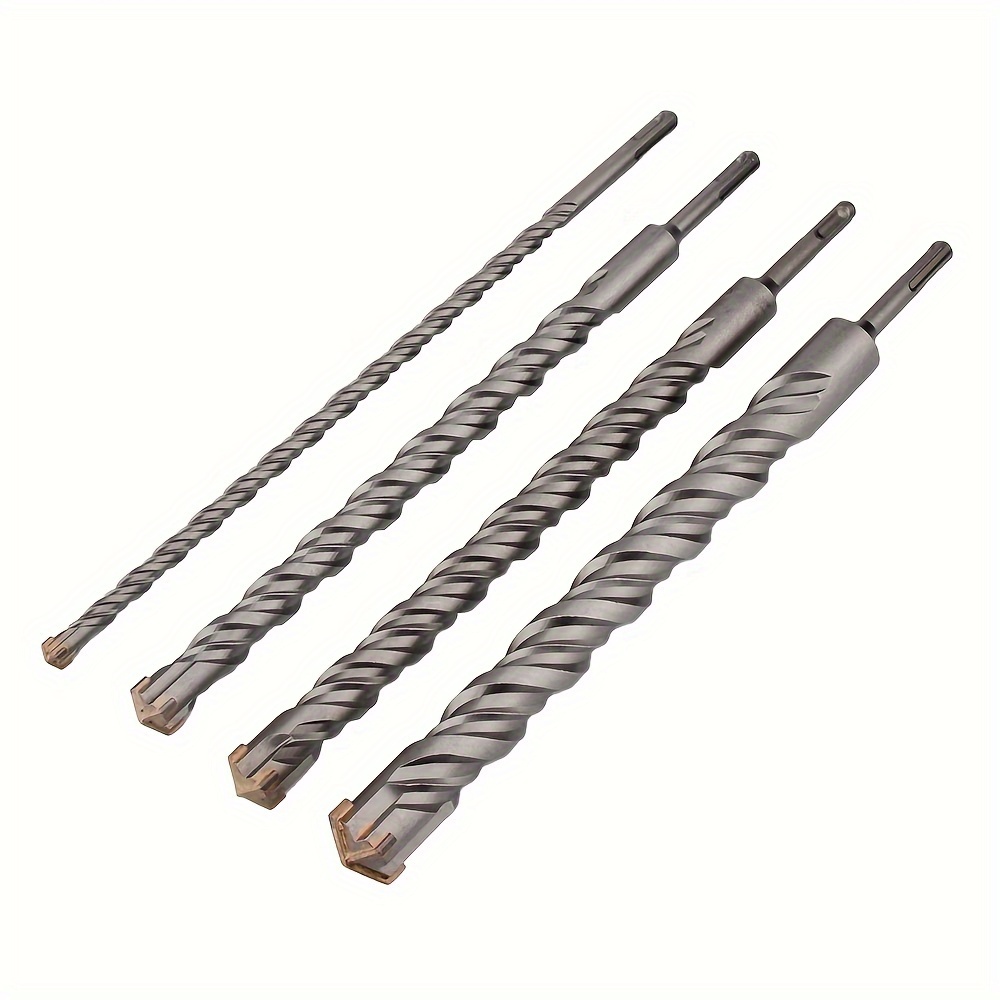 

Sds Plus Shank Masonry Drill Bit, 350mm Carbide Tip, Long Hammer Drill For Concrete, Brick, Stone - Metal Construction, -tip Design, Manual Power - 1pc