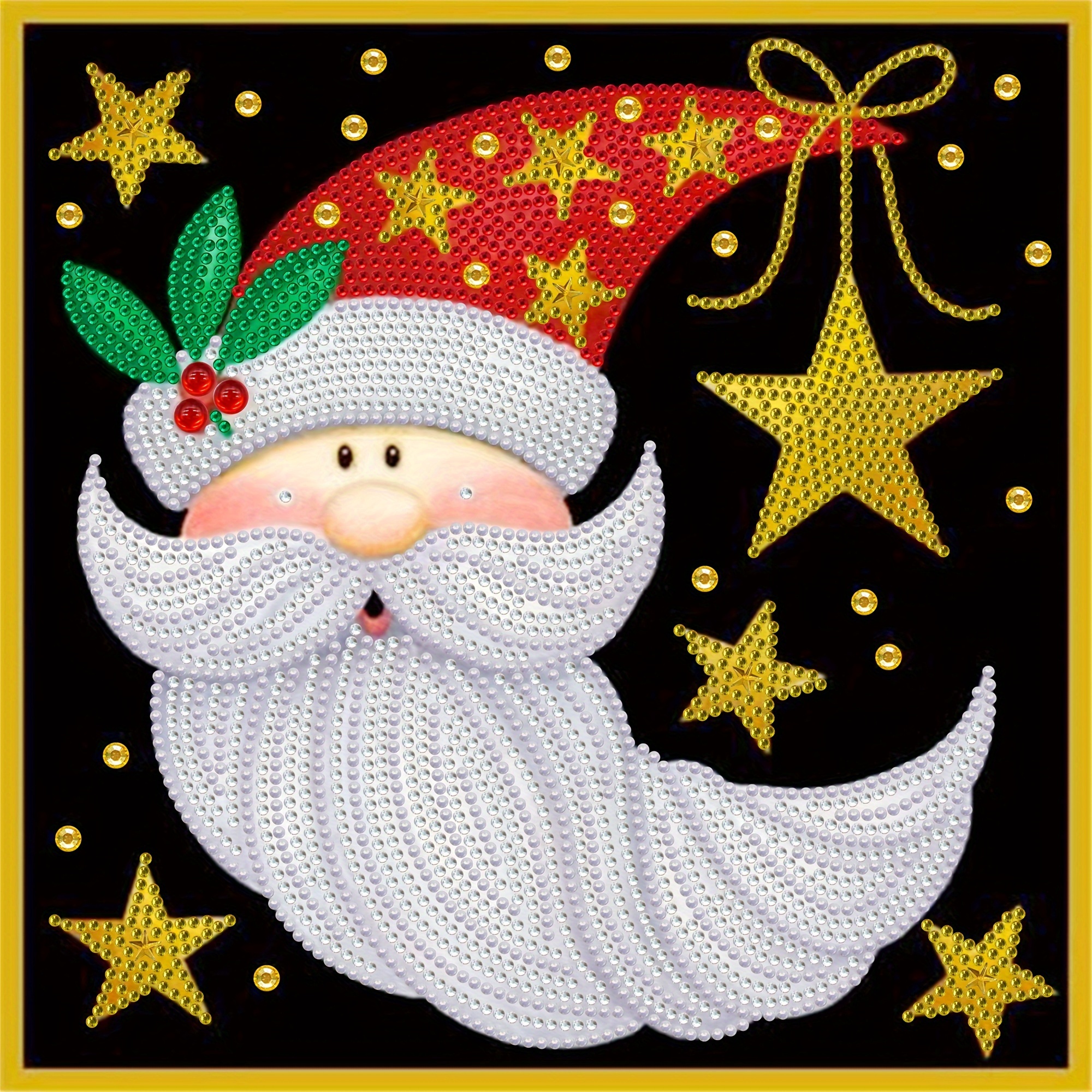 Partial Drills Special-shaped Drill Diamond Painting -Pink Santa