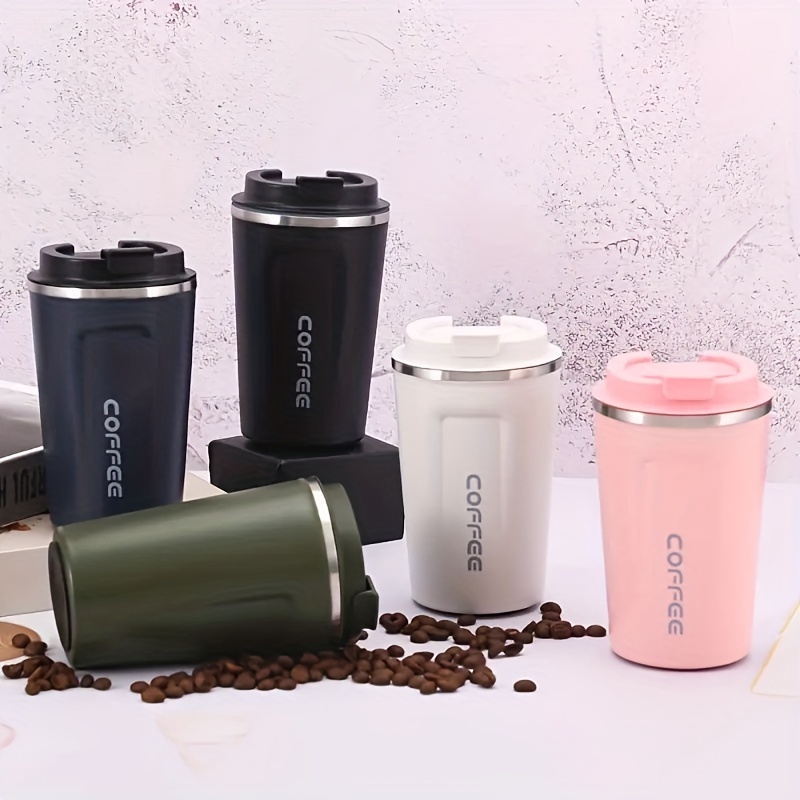 Thermos Cup 304 Stainless Steel Insulated Coffee Mug With Handle Thermos Cup  For Home Office 350ml 