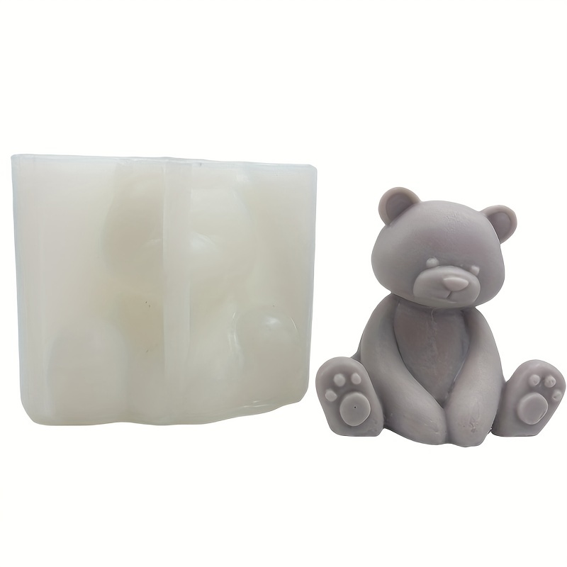 3d Silicone Mold Bear Fondant Mold For Diy Pudding Chocolate - Temu