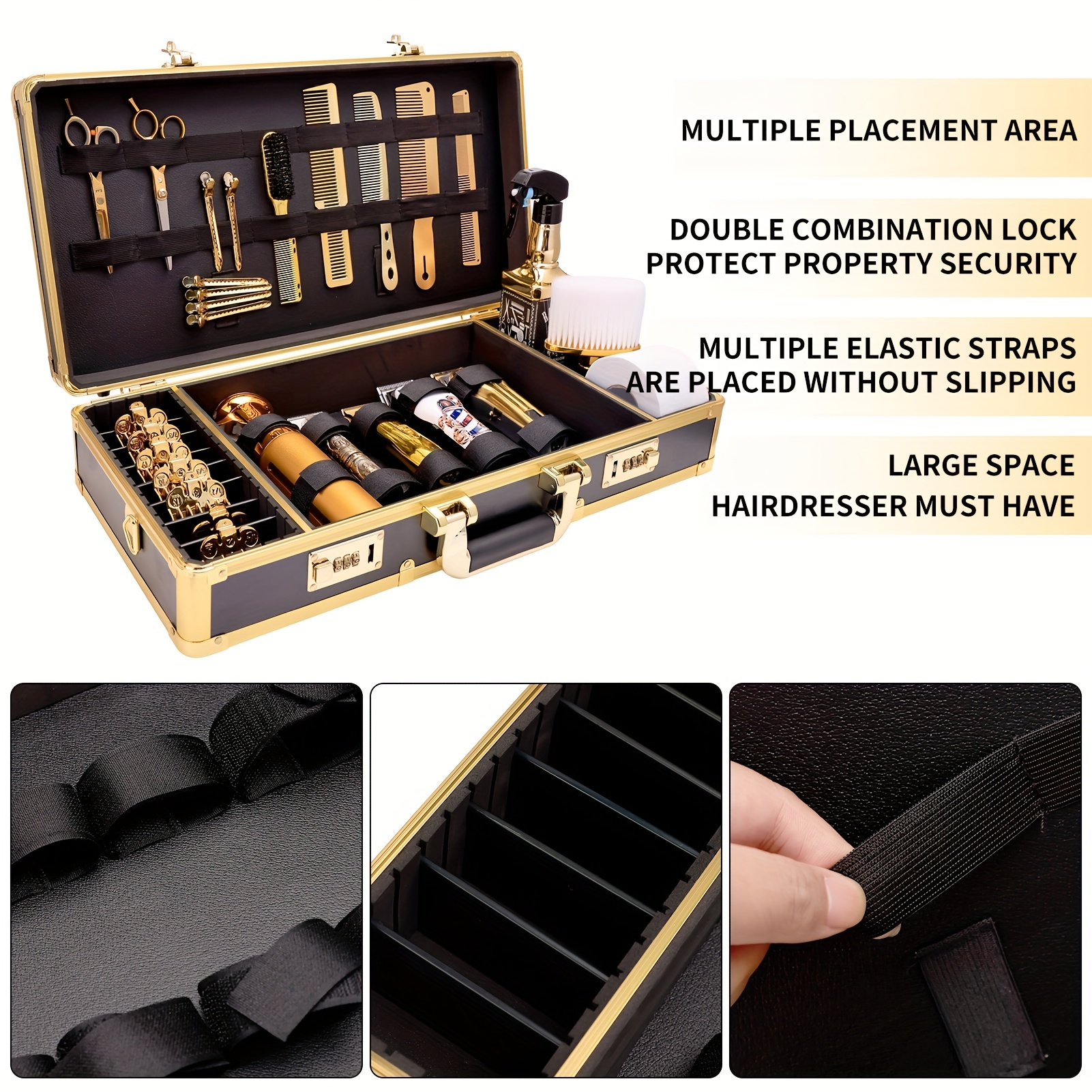 Professional Salon Hair Cutting Grooming Kit Storage - Temu