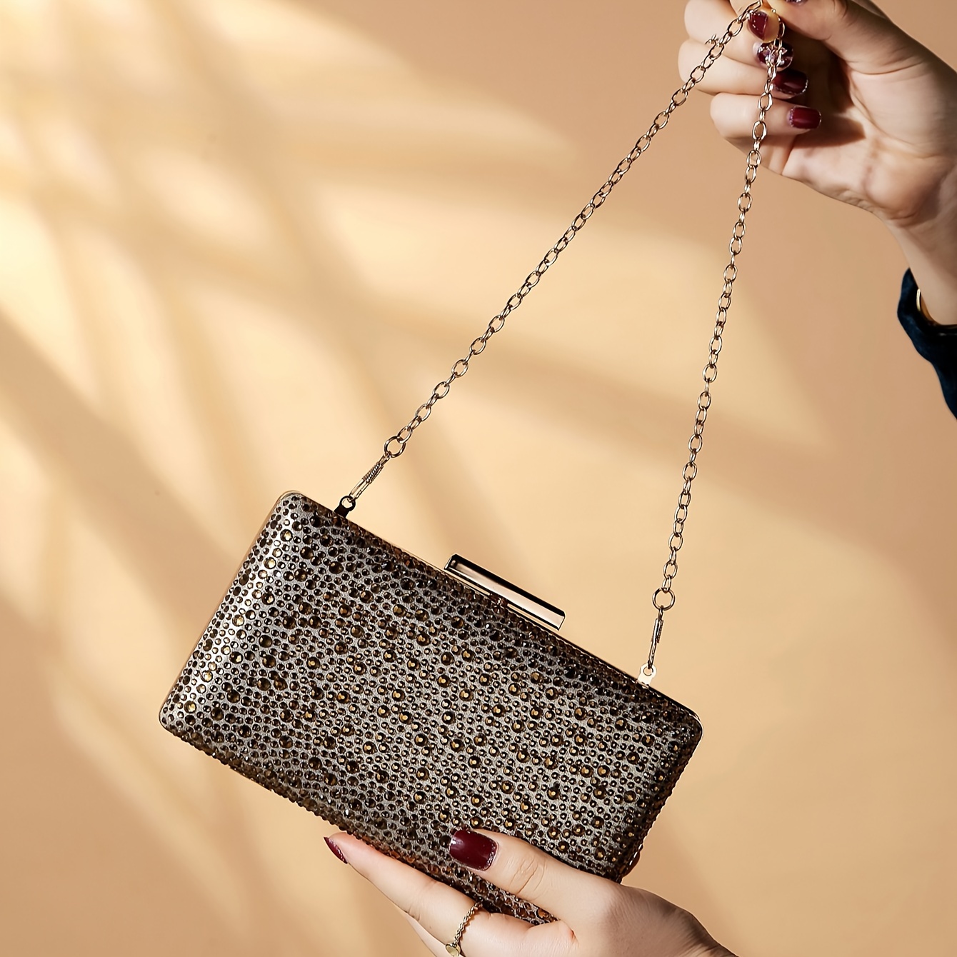 Embellished shop evening bag