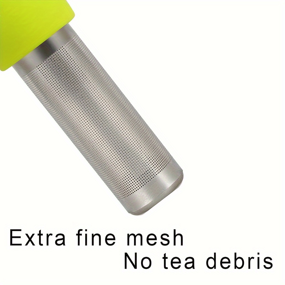 Luxshiny Mini colador de té de malla fina infusor de té de acero inoxidable  filtro de hojas de té para té y café