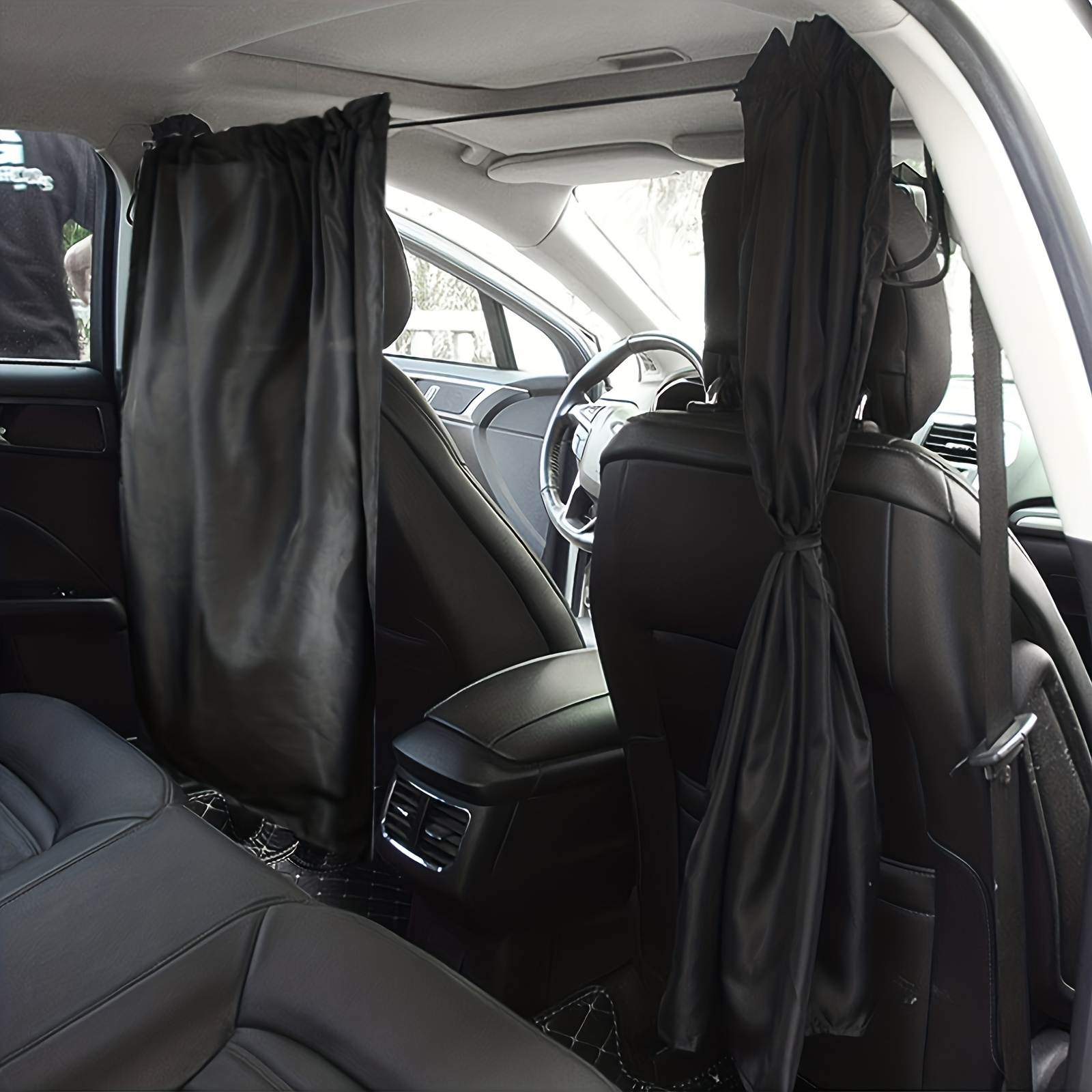 Kaufe Auto-Vorder- und Rücksitz-Trennvorhang, Taxi-Trennwand,  Van-Kabinen-Vorhang, Wohnmobil, schwarz, schützender Sichtschutz,  Fenster-Sonnenschutz