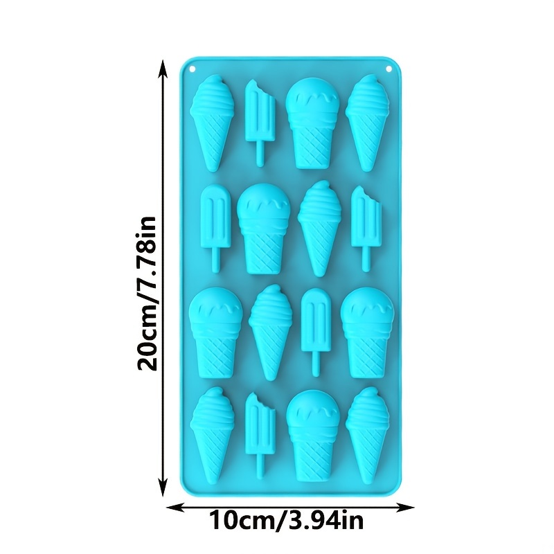 Ice Cream Shape Silicone Ice Cube Trays For Freezer Molds 3d Ice Cube Mold  Tray, For Whiskey Drinkers, Bartenders, Gift Exchanges, Home Bars And  Holiday Gifts - Temu