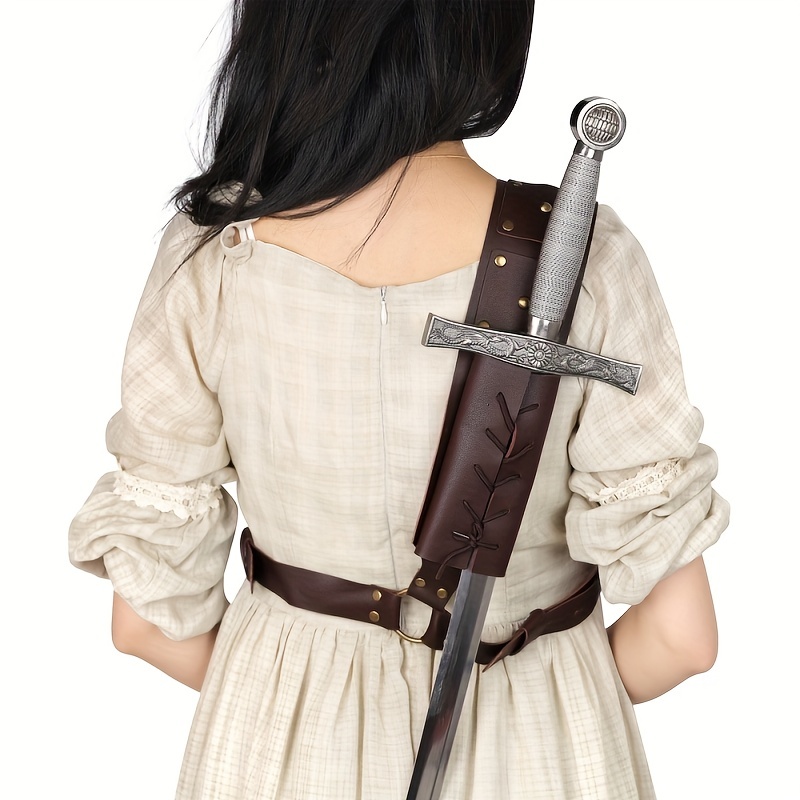 Medieval Adjustable Pu Leather Sword Cover Belt Costume - Temu
