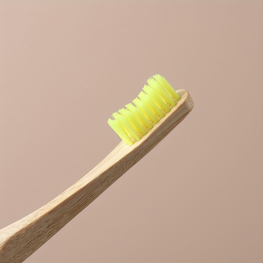 6 Pcs Bamboo Toothbrushes for Superior Oral Care