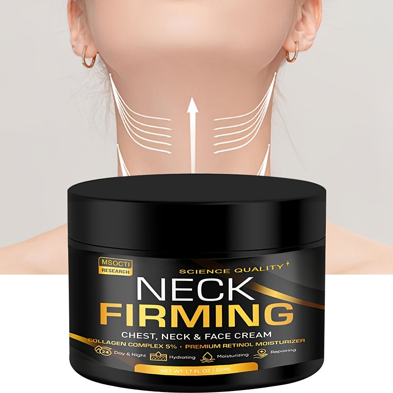 

50ml Neck Firming Cream Use On Saggy Or Turkey Neck, Tightener - Collagen & Retinol Skin Tightening Cream - Moisturizer For Neck & Décolleté