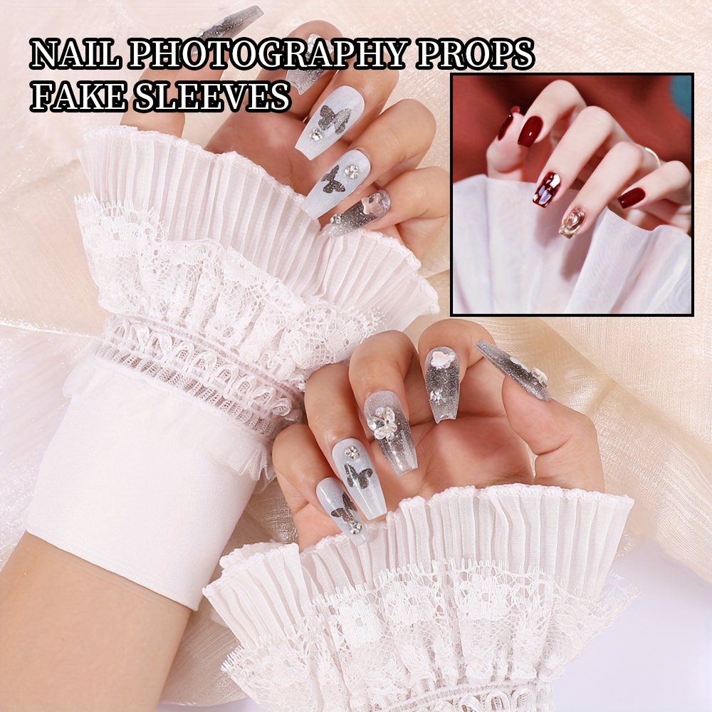 

1pc Wrist False Cuff Sleeve Items For Photo Nails, Nail Photo Decoration, Nail Enhancement Decor, Photo Accessoires Nail Art
