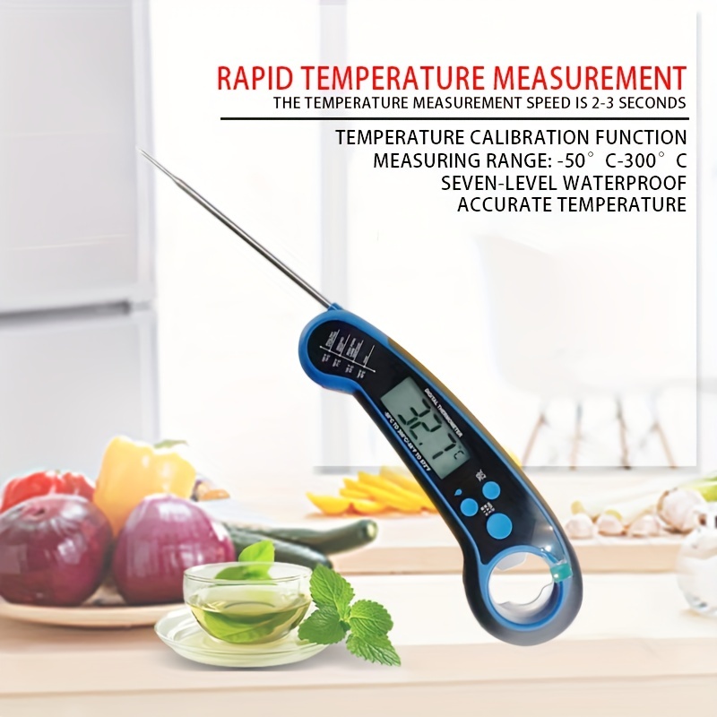 Disposable Digital Meat Thermometer, Waterproof Instant Read Food  Thermometer For Cooking And Grilling, Kitchen Gadgets, Accessories With  Backlight And Calibration For Candy, Grill, Liquid, Beef, Turkey, Kitchen  Tools - Temu