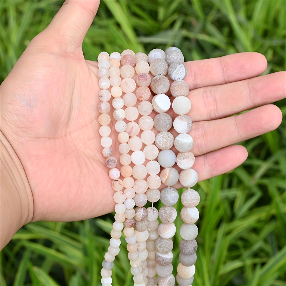 Acrylic Round Beads Spacer Beads For Necklace Earrings - Temu