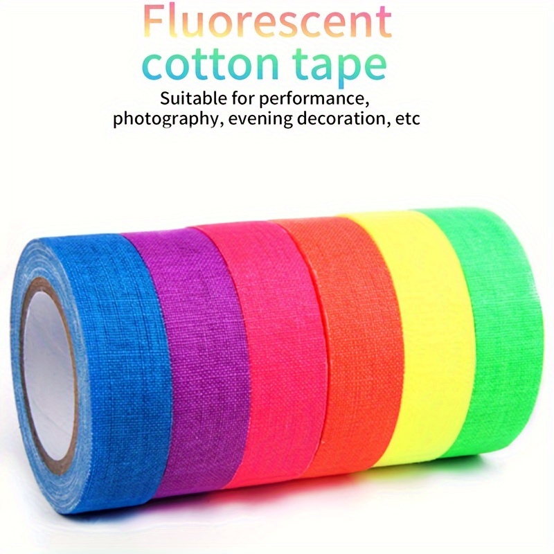Neon UV Klebeband 50 mm - 4 Farben Set