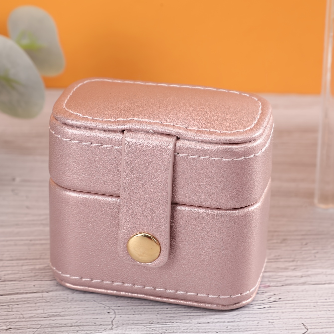 Macaron Leather Travel Jewelry Case