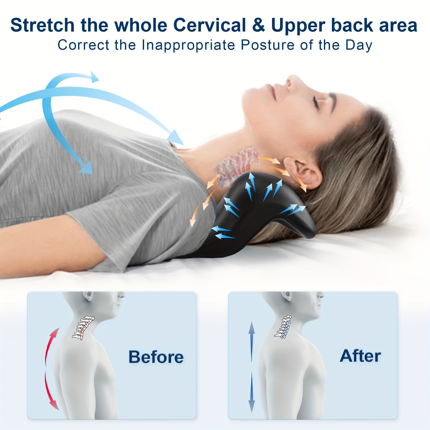 Neck And Shoulder Relaxer Cervical Traction Device Neck Corrector