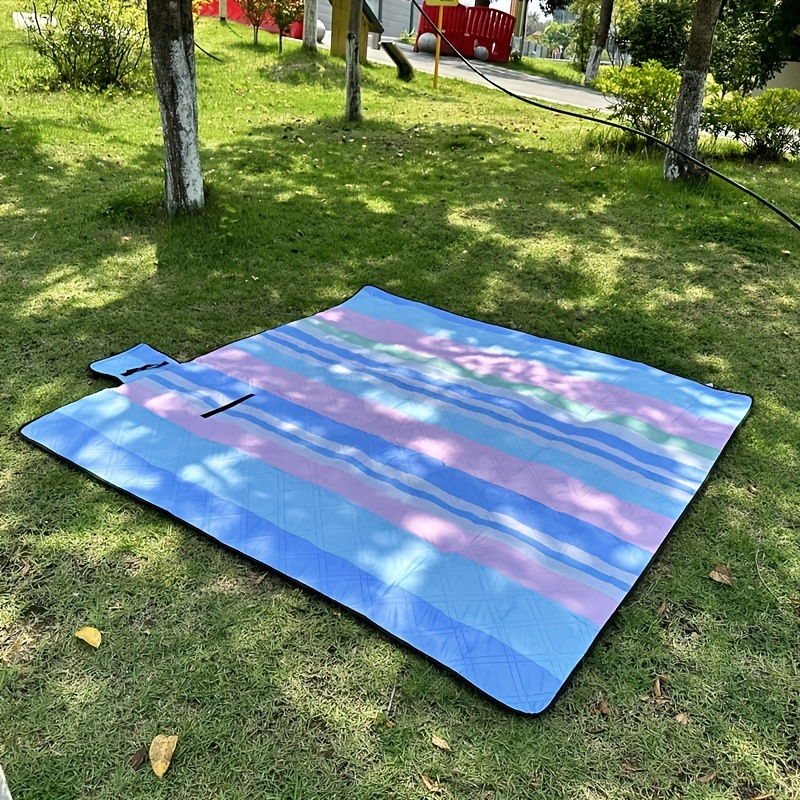 Manta de picnic de 80 x 80 pulgadas, extra grande, impermeable y plegable,  manta de playa de 3 capas para 6 a 8 adultos, para campamento, parque