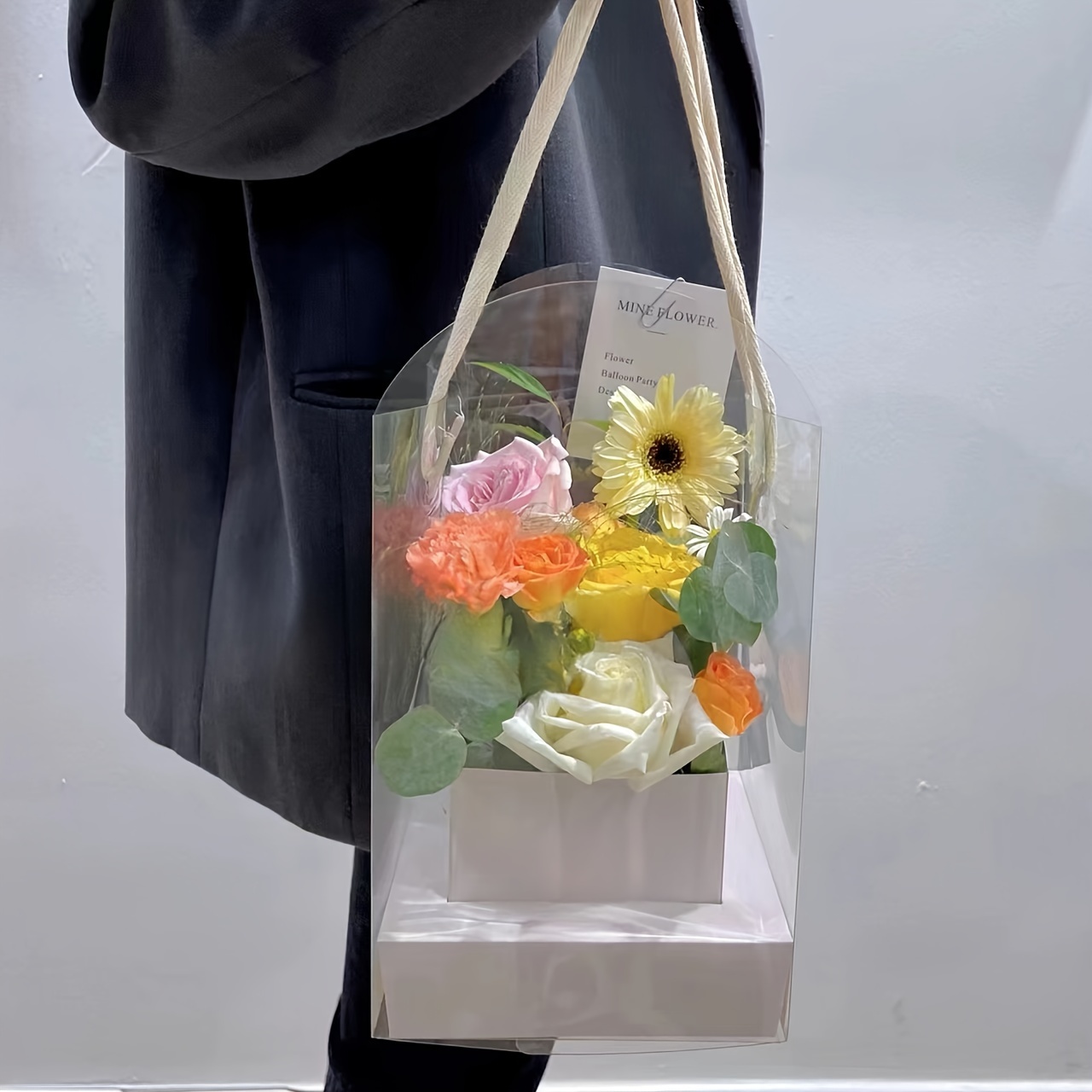 Bag Valentine's Day Raysdream Snow Translucent Flower - Temu